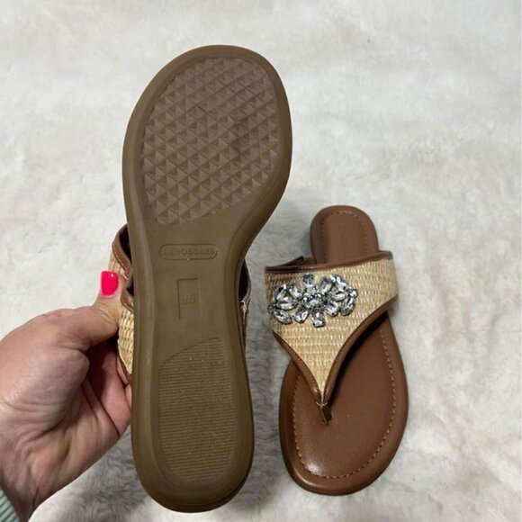 Woman’s Aerosoles rattan rhinestone sandals. Size 9.5. Excellent condition. - Picture 5 of 11